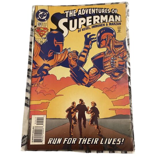 dc comics 1995 june #524 the adventure of superman comic book run for thier live - Picture 1 of 7